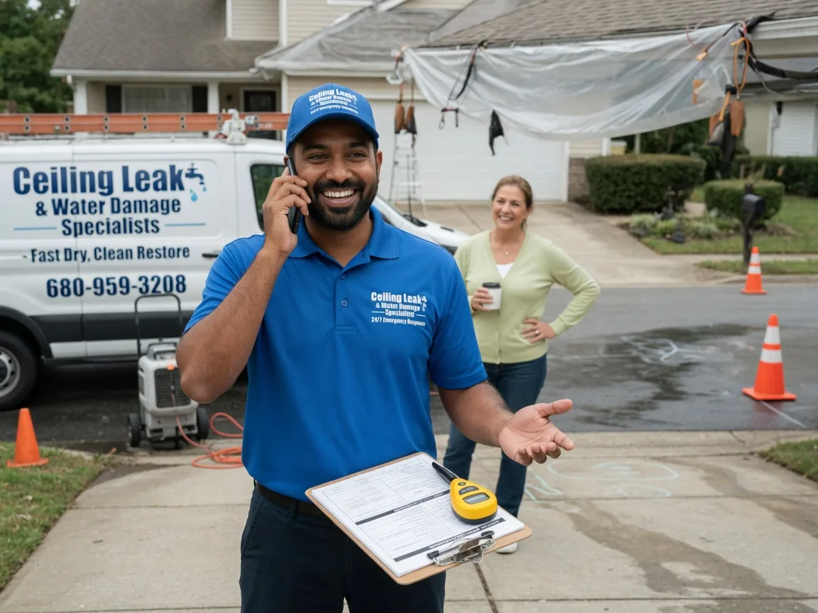 Ceiling Leak Cleanup Bluff City, KS FAQs